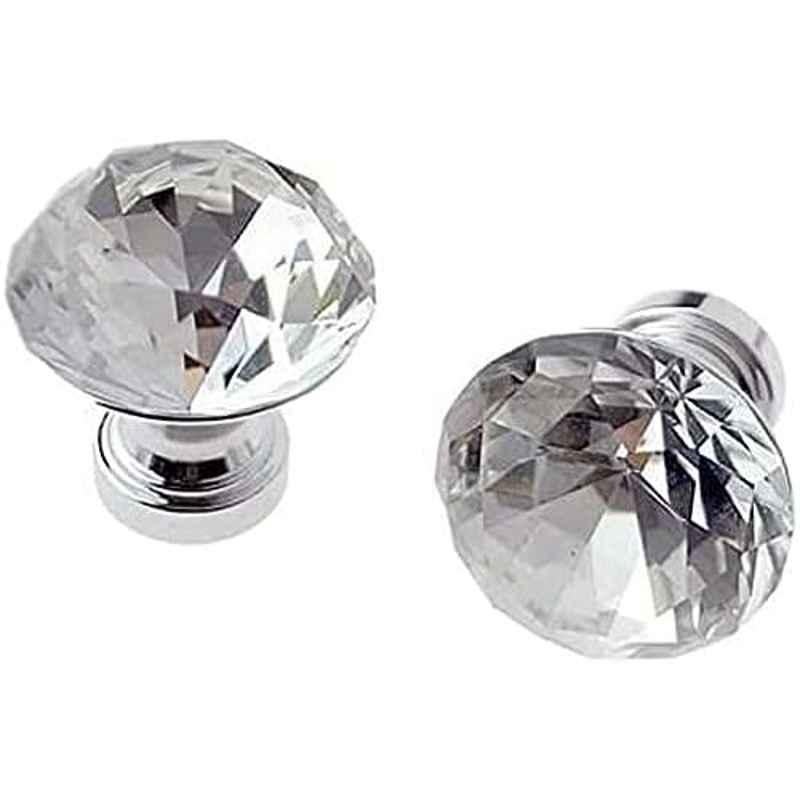 Robustline Crystal Acrylic Clear Round Cabinet Knobs (Pack of 4)
