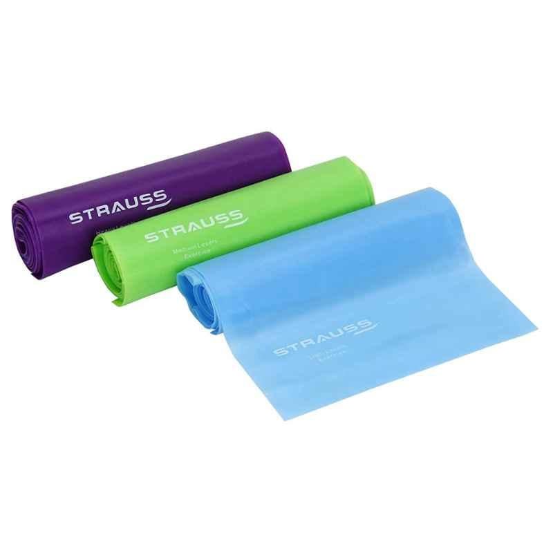 Strauss Yoga Resistance Band, ST-1384 (Pack of 3)
