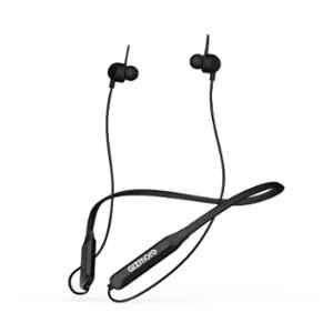 Gizmore GIZ MN218 Black In-Ear Magnetic Wireless Neckband Earphone with Mic