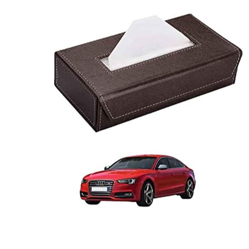 Buy Kozdiko 100 Pulls PU Leather Brown Car Tissue Paper Box with