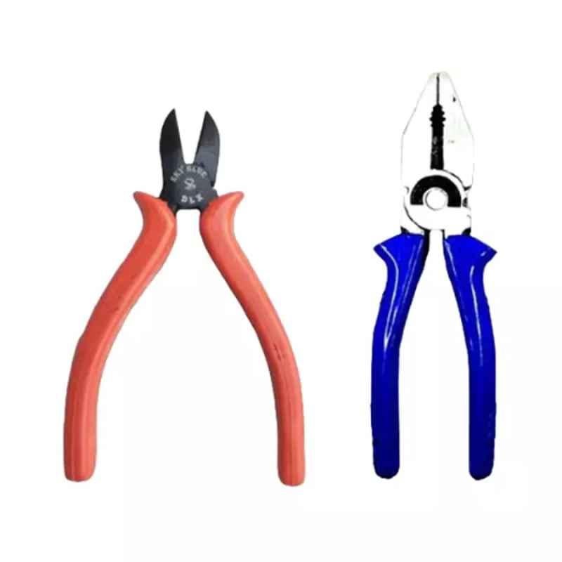 Sky Blue 2 Pcs 8 inch Lineman Plier Combo, SBE_PLIER_COMBOS_COMBO_808