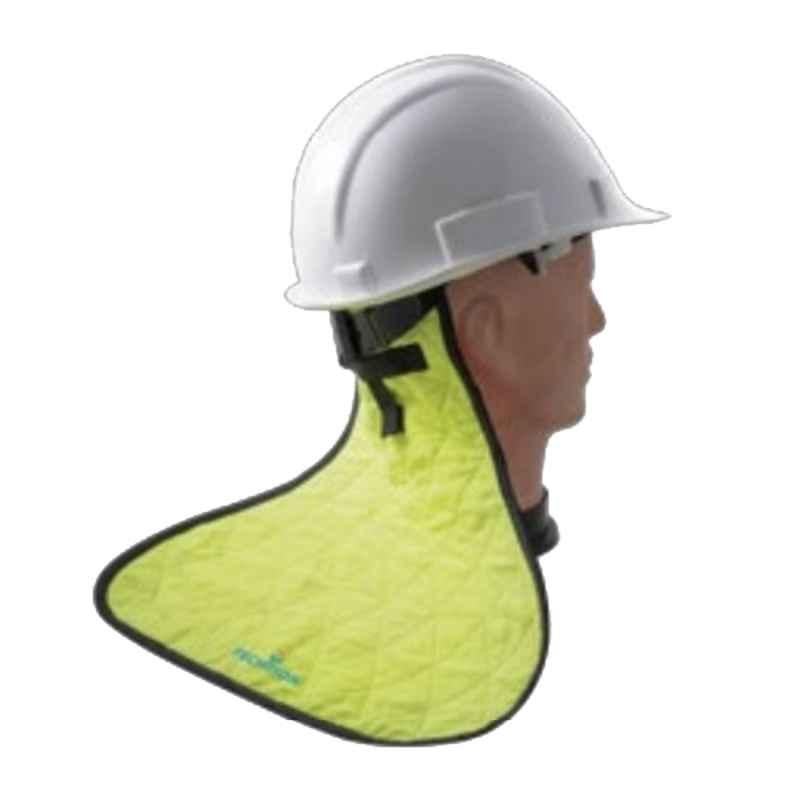Techtion Cool Shade Multipro 100% Polyester Free Size Cool Shade for Safety Helmets, Lime Green
