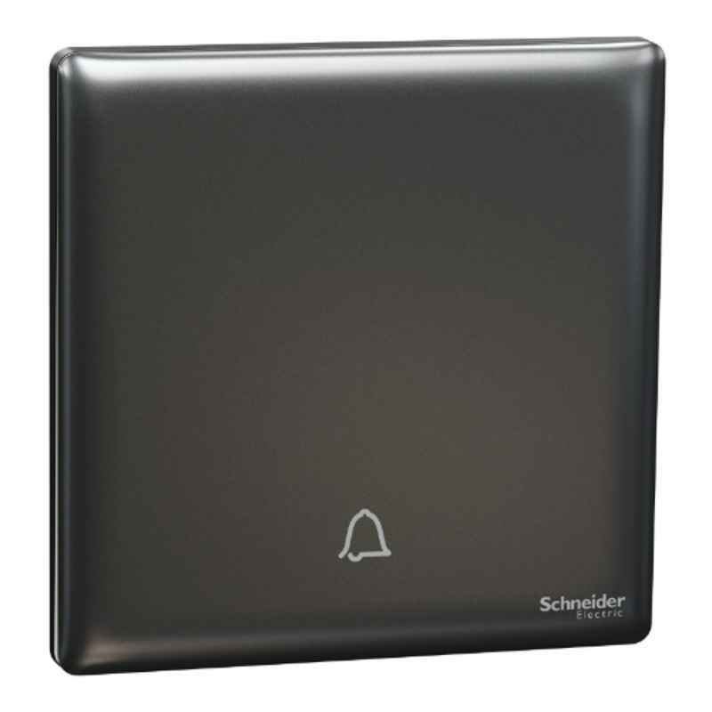 Schneider Electric Unica X 10A 250V Dark Grey Bell Press Switch, NUX31_BP_DG