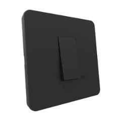 Hager Insysta 4 Module Anthracite Dark Gray Plastic Cover Plate, WSNCG4A