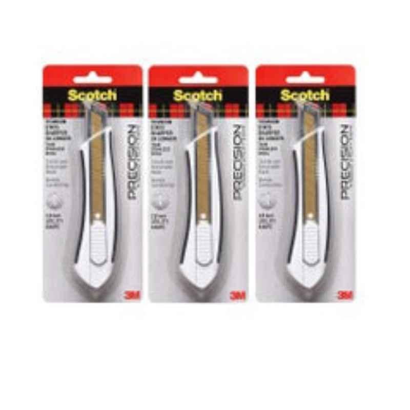 3M Scotch 159572 Titanium Snap-Off Utility Knife, Size: Large (Pack of 3)