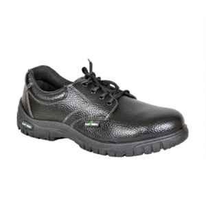 Safe Ride Magnum Synthetic Leather Steel Toe Black Safety Shoes, Size: 5