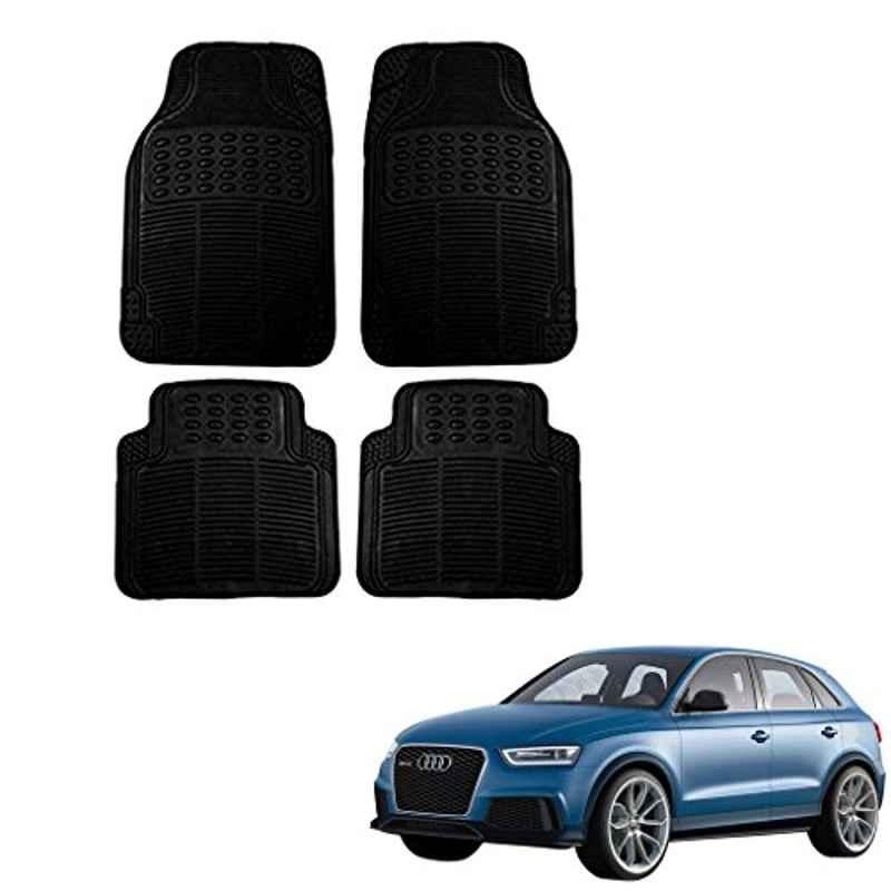 Kozdiko Black Simple Rubber Car Foot Mat Set for Audi Q3, koz_18441