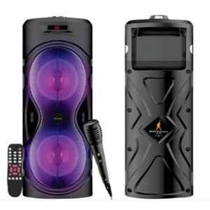 TecSox Rockstar 40W 4 inch Black Bluetooth Party Speaker with 3D Base, USB, SD Card, AUX & FM Connectivity