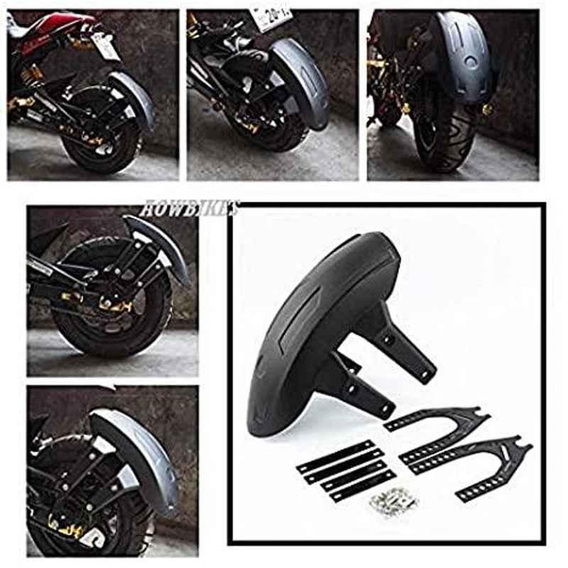 Meenu Arts Universal ABS Tyre Guard (Black)