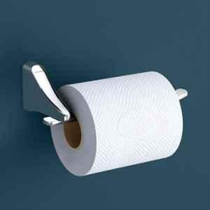 Plantex Rich Brass Bathroom Accessories Unique Toilet Paper Holder/Tissue Paper Stand for Washroom/Bathroom Chrome