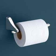 Plantex Rich Brass Bathroom Accessories Unique Toilet Paper Holder/Tissue Paper Stand for Washroom/Bathroom Chrome