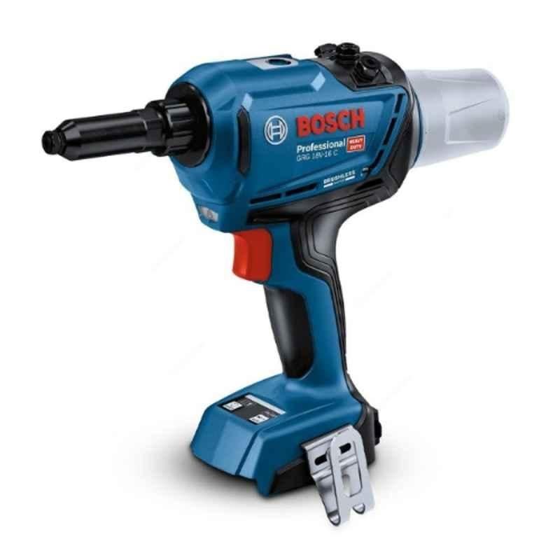 Bosch 18V 6.4mm 16000N Professional Cordless Rivet Gun with Cardboard Box, GRG-18V-16-C