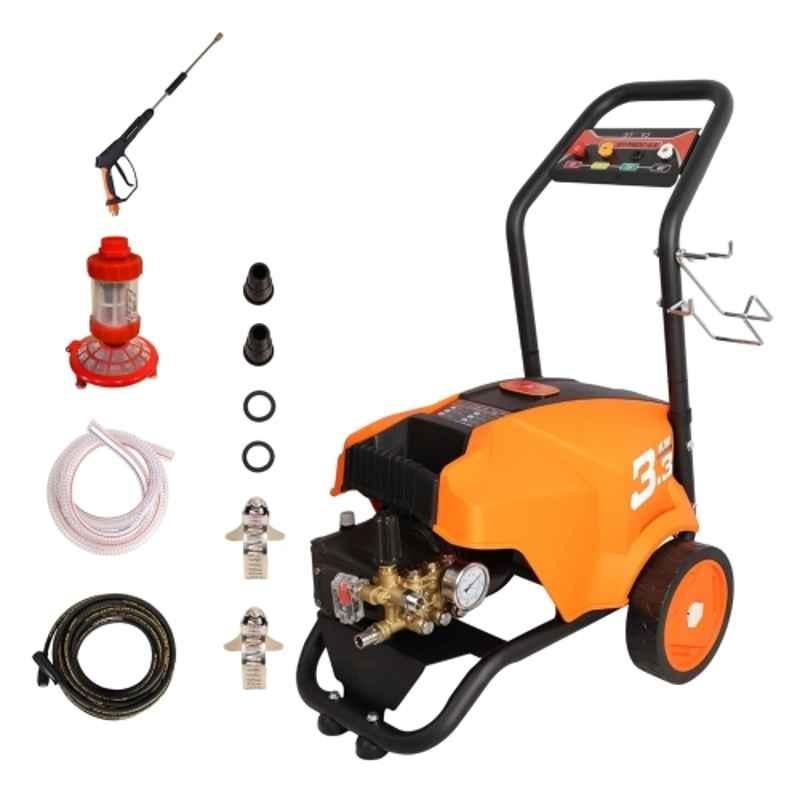 STARQ STPMDC-4.5 3300W 250bar Orange & Black Commercial High Pressure Washer with PMDC Motor for Car Bike Home & Truck