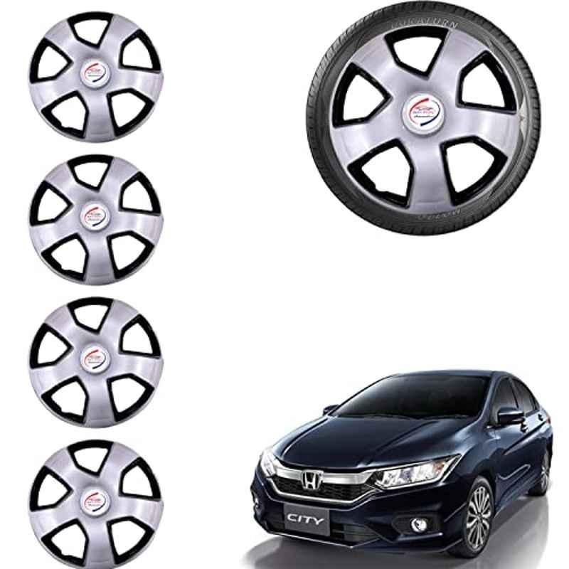 Auto Pearl 4 Pcs 15 inch ABS Grey Car Wheel Cover Set for Honda City 2017