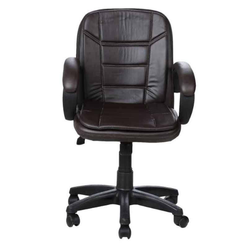 Regent Fabric & Metal Coffe Brown Chair, RSC-526