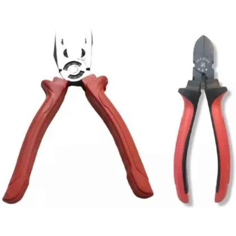 Sky Blue 2 Pcs 7.8 inch Lineman Plier Combo, SBE_PLIER_COMBO_MOD_01021