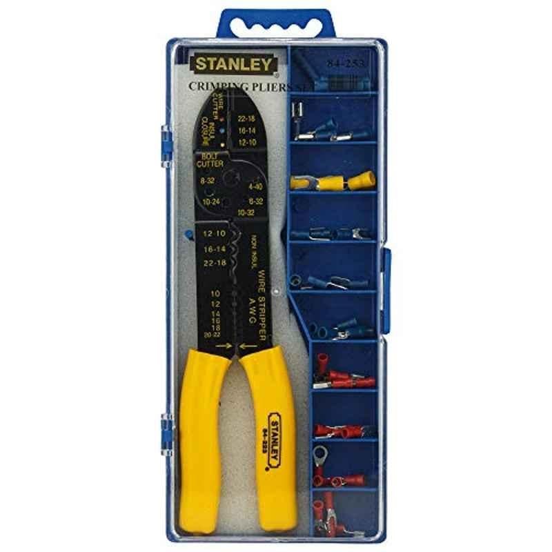 Stanley 0-84-253 230mm Yellow & Black Crimping Pliers Set