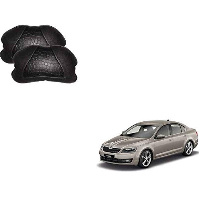 Kozdiko 2 Pcs Memory Foam Black Neck Rest Cushion Pillow Set for Skoda Octavia