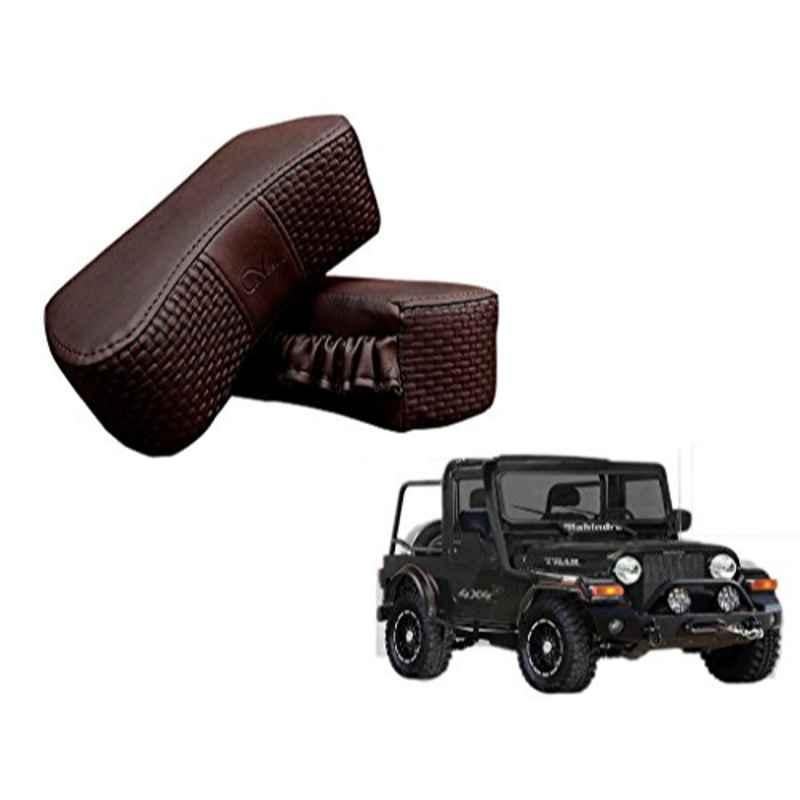 Kozdiko 2 Pcs Memory Foam Cola Neck Rest Cushion Pillow Set for Mahindra Thar