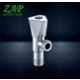 ZAP Brass Chrome Finish Angle Cock Valve with Wall Flange (Pack of 16)