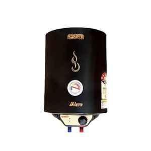 Sameer Sicuro Glassline 15L 2000W Metal Black Storage Water Geyser