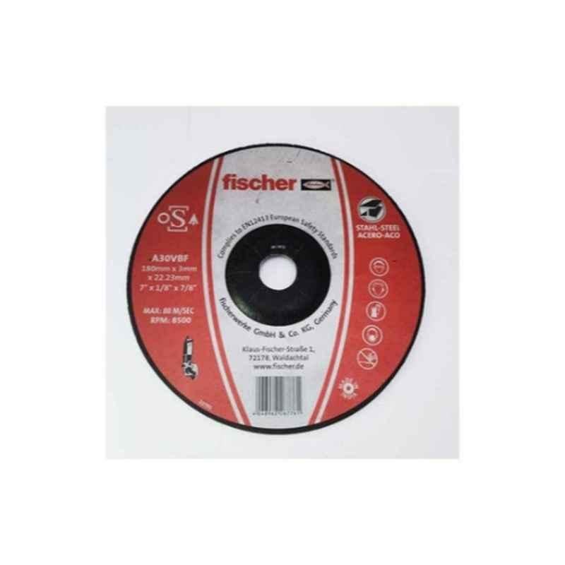 Fischer 115x6x22.23mm Metal Orange & Black Thin Cutting Disc, 539073