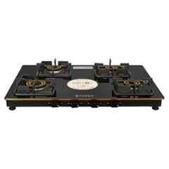 Faber Hob Prince Plus 4 Burners Manual Toughened Glass Top Cooktop, 106.0689.181
