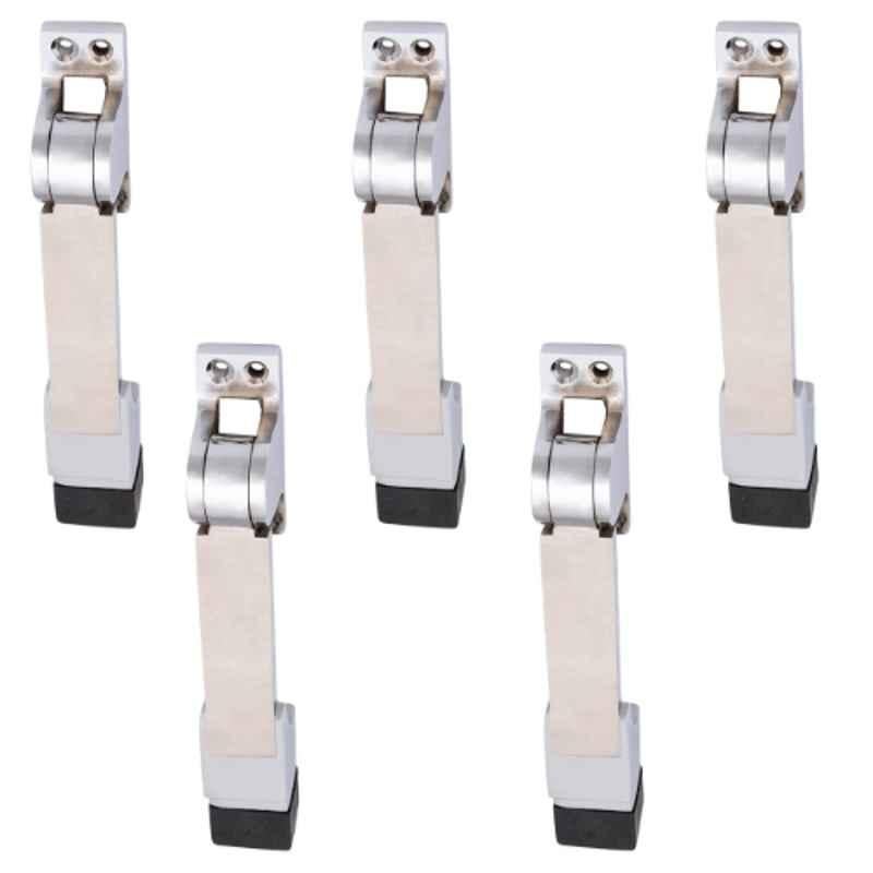 Atom DS004 Chrome Plated Silver Satin Finish Door Stopper (Pack of 5)