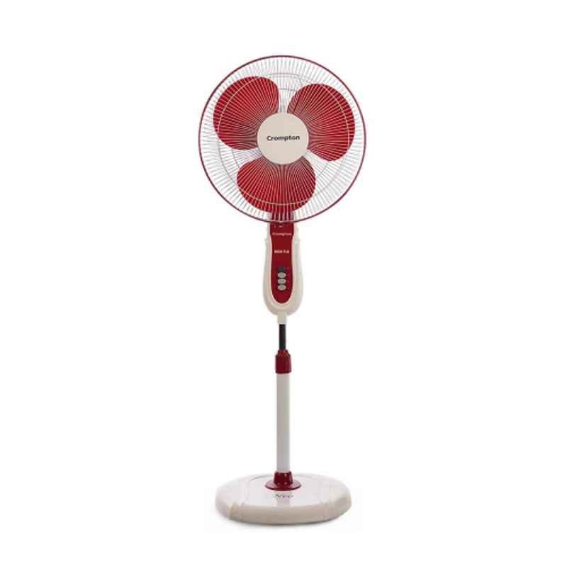 Crompton High Flo Neo 50W Crimson Red Pedestal Fan