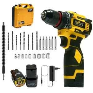 XLNT 18V 1.5Ah Brushless Cordless Impact Drill Kit, XTCDK7518