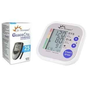 Dr Morepen Dr. Morepen BP-02 Blood Pressure Monitor & BG-03 Gluco One 25 Test Strips Combo