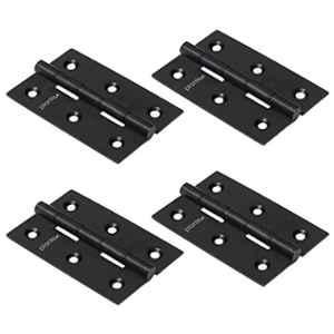 Plantex 3 inch 16 Gauge Stainless Steel Black Door Hinges for Home & Office, APS-6001 (Pack of 4)