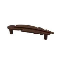RAB 96mm Zinc Walnut Wardrobe Pull Handle, L16 A (Pack of 4)