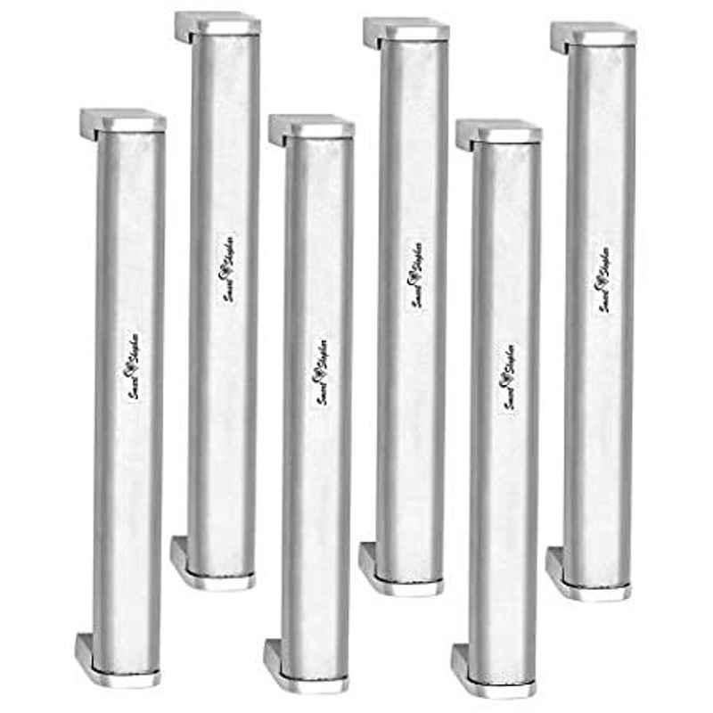 Smart Shophar 6 inch Stainless Steel Silver Galaxy Cabinet Handle, SHA40CH-GALA-SL06-P6 (Pack of 6)