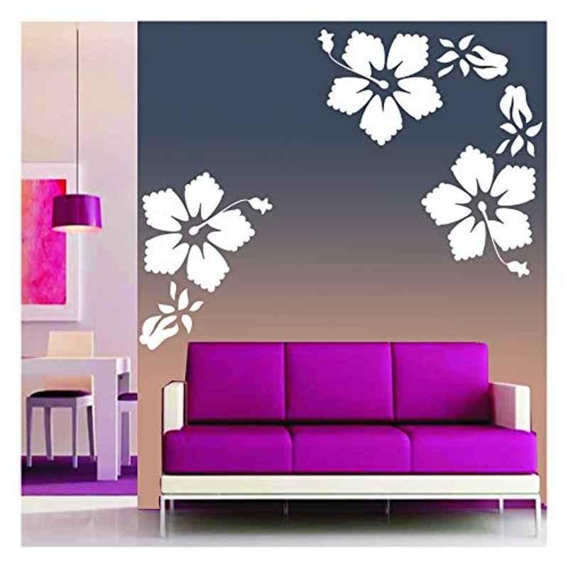Kayra Decor 16x24 inch PVC Floral Wall Design Stencil, KHSNT218