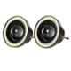 Love4ride 2 Pcs 15W Aluminum Angle Eye LED Cob Bike & Car Head Light Projector Set