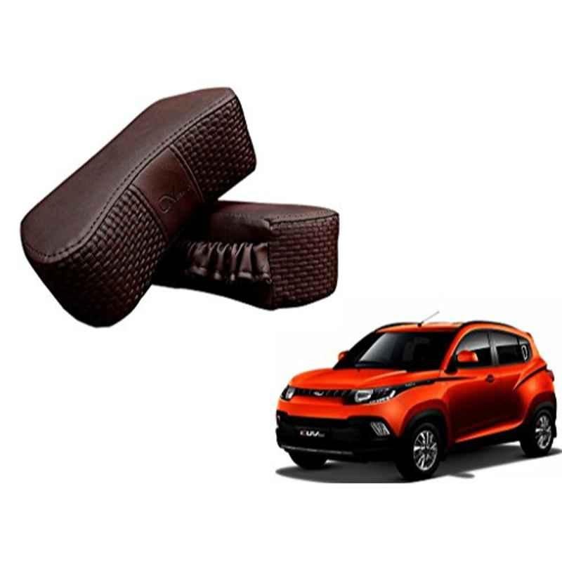 Kozdiko 2 Pcs Memory Foam Cola Neck Rest Cushion Pillow Set for Mahindra Kuv 100
