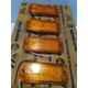Modified Autos 4 Pcs Orange 24V 4x1.5 inch Led Reflector Universal Alarming with Wire Set for All Vehicles