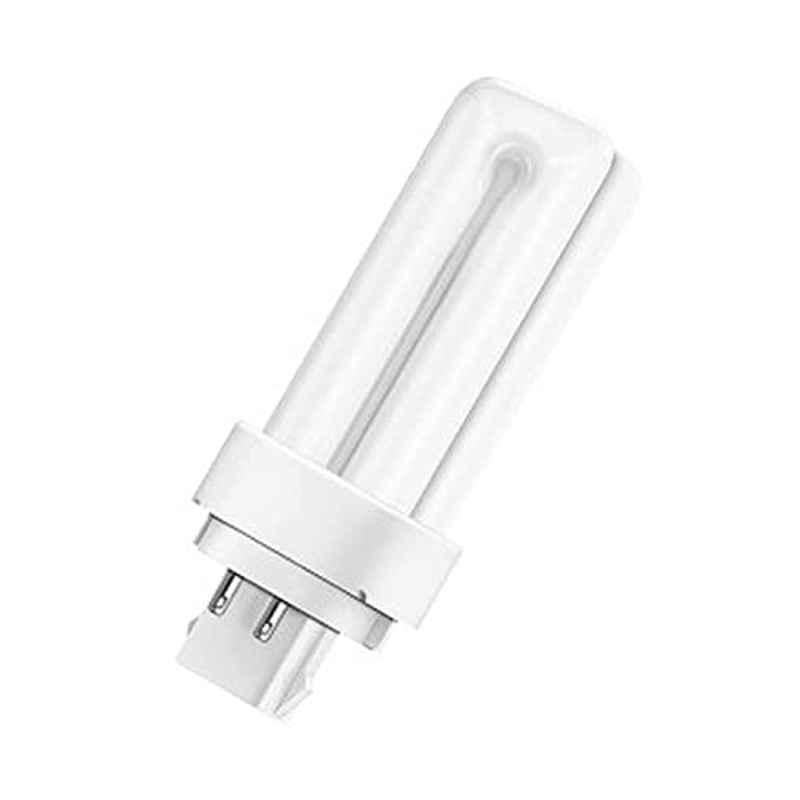 Osram 18W G24Q1 Cool White 4 Pin CFL Bulb, Dulux-D/E 13W/840