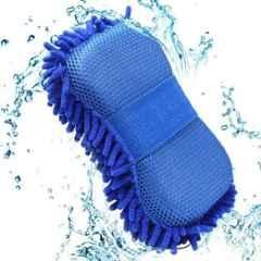 Viva City Blue Microfiber Car Cleaning & Washing Sponge Brush