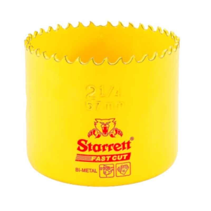 Starrett Fast Cut 57mm Yellow Bi Metal Hole Saw, FCH0214-G