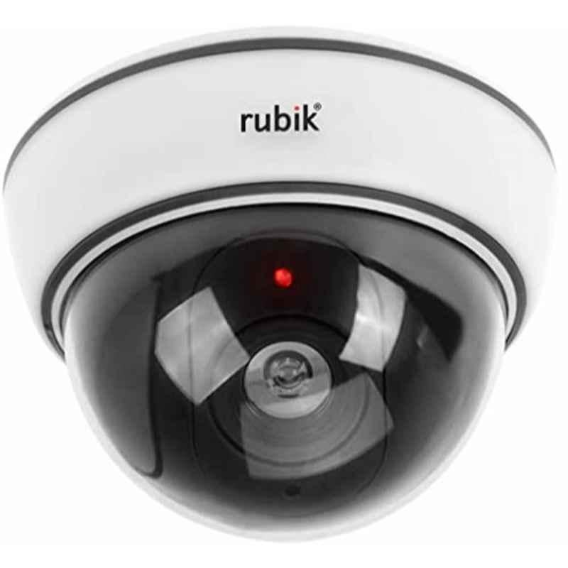 Rubik 8.5x10cm Black Dummy CCTV Camera with Flashing LED Light