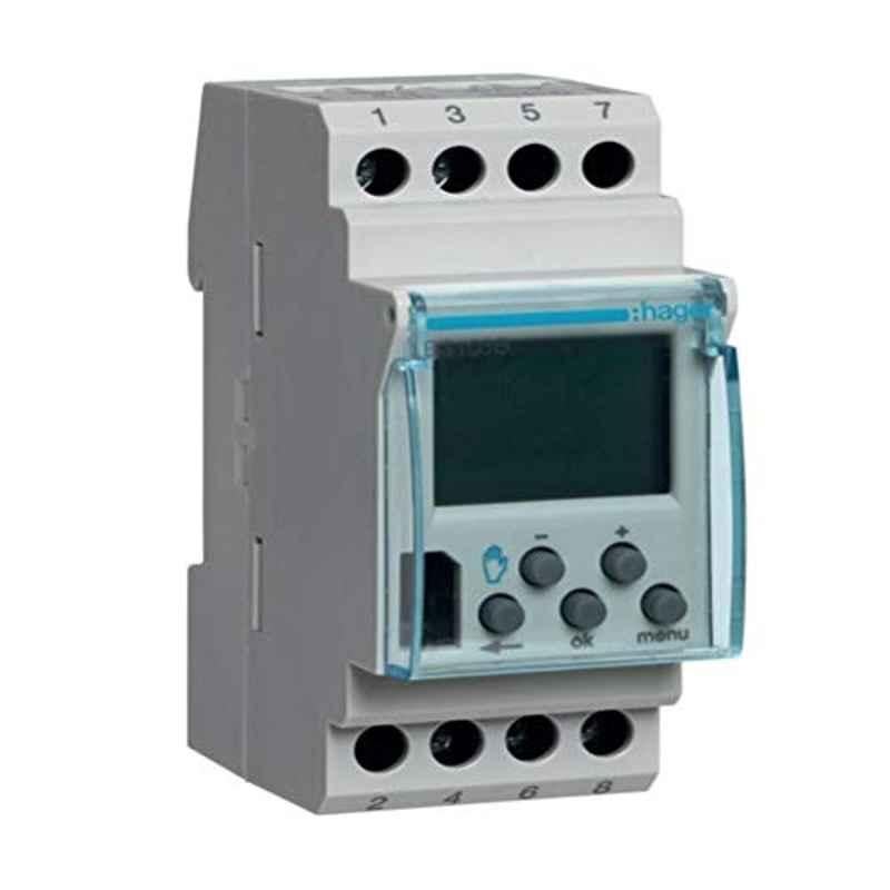 Hager 230V White Digital Timer Switch, EG103B