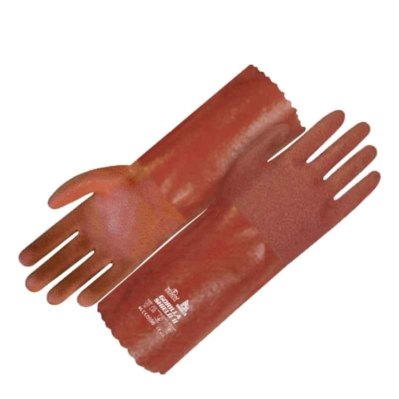 Empiral Gorilla Shield II M132440321 PVC Burgundy Dipped Gloves, Size: L