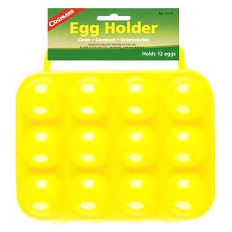 Coghlans 2.5x2.5x2.5cm Plastic Yellow Egg Holder, 511A