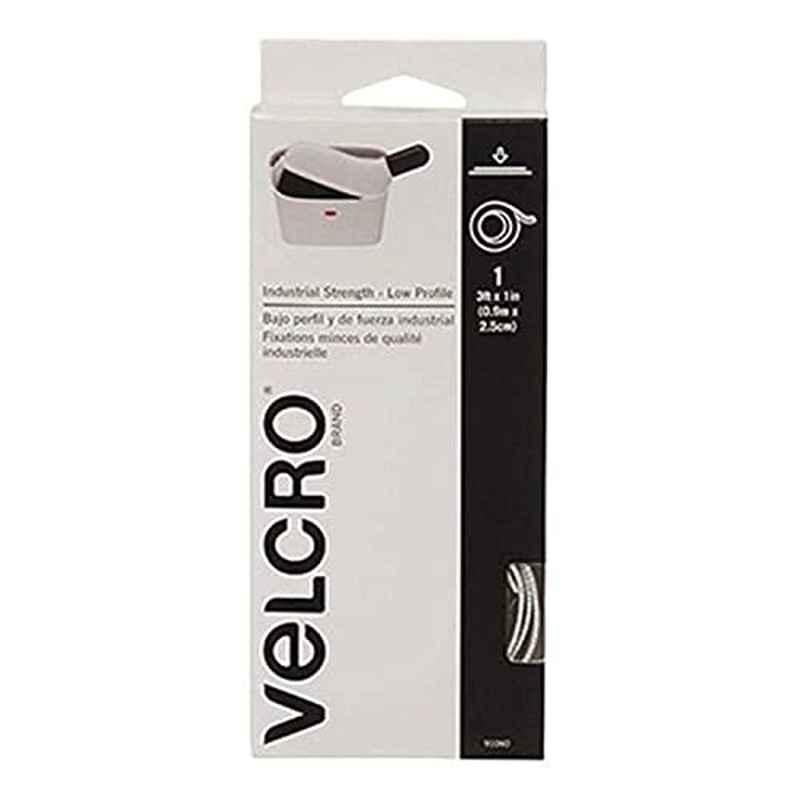 Velcro 7x3.08x1.25 inch White Adhesive Back Tape