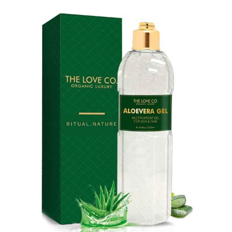 The Love Co. 3120 250ml Organic Aloe Vera Gel for Face, Skin & Hair
