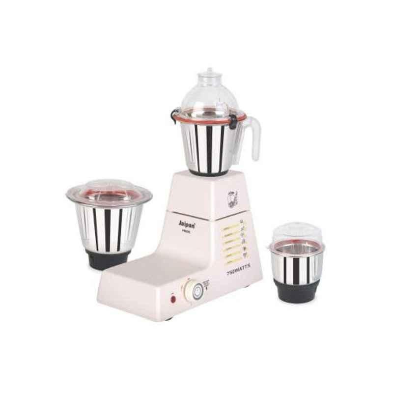 Jaipan Pride 750W Stainless Steel White Mixer Grinder