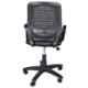 High Living Zeal Net & Cloth Medium Back Black Office Chair (Pack of 2)