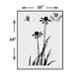 Kayra Decor 16x24 inch PVC Crop Plant Wall Design Stencil, KHSNT121
